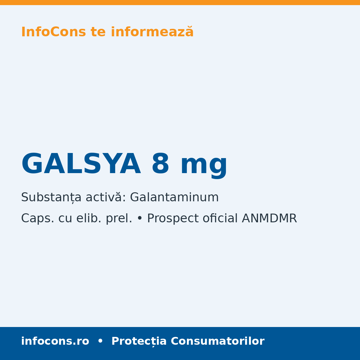 GALSYA 8 mg - Prospect Medical - InfoCons