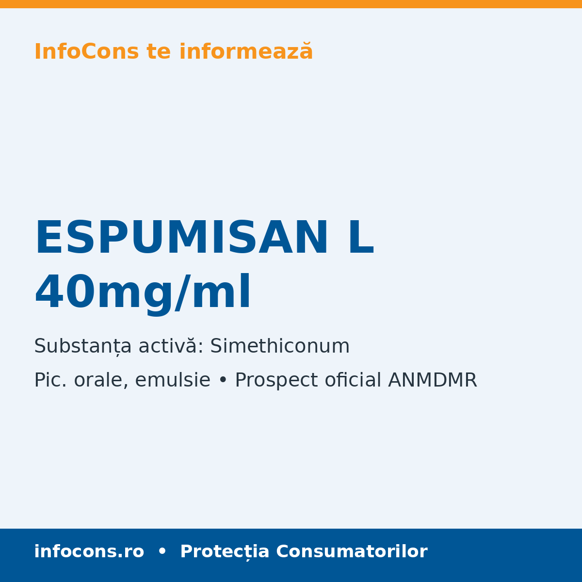 ESPUMISAN L 40mg/ml - Prospect Medical - InfoCons