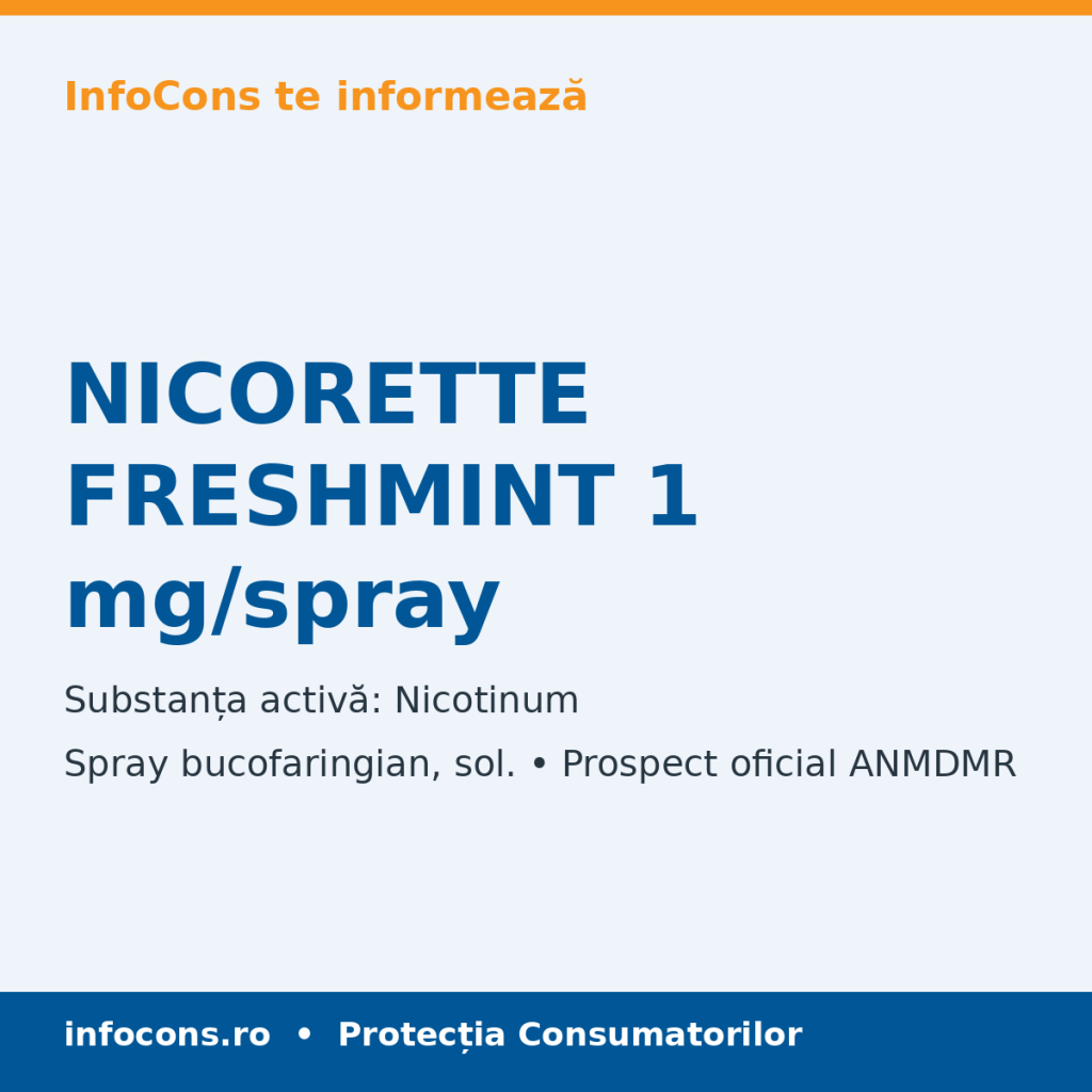 NICORETTE FRESHMINT 1 mg/spray - Prospect Medical - InfoCons