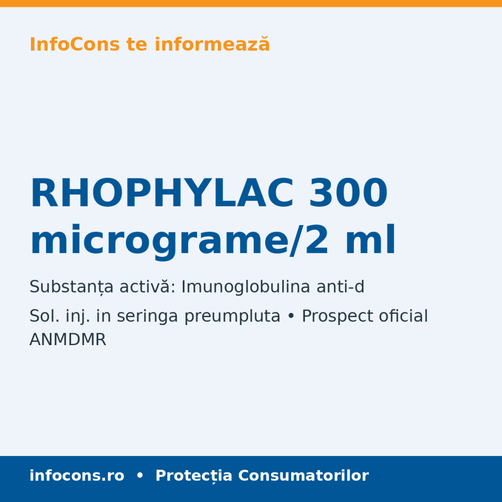 RHOPHYLAC 300 micrograme/2 ml - Prospect Medical - InfoCons