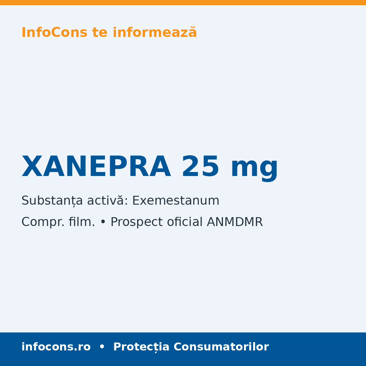 XANEPRA 25 mg - Prospect Medical - InfoCons