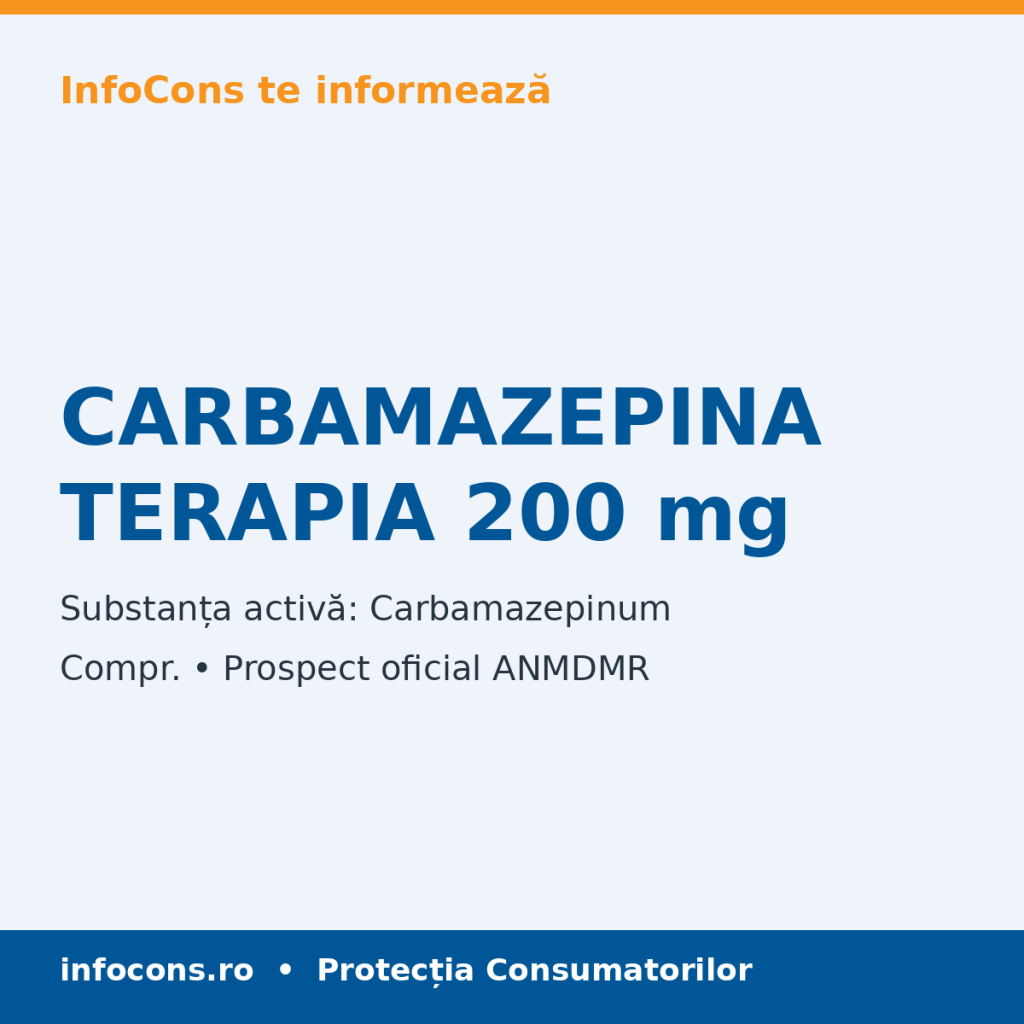CARBAMAZEPINA TERAPIA 200 mg - Prospect Medical - InfoCons
