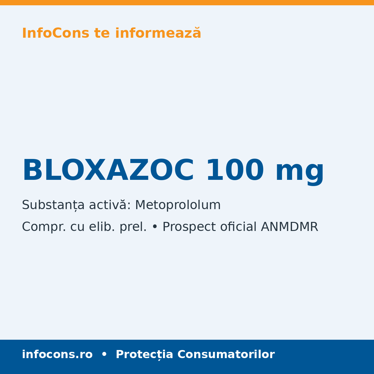 BLOXAZOC 100 mg - Prospect Medical - InfoCons