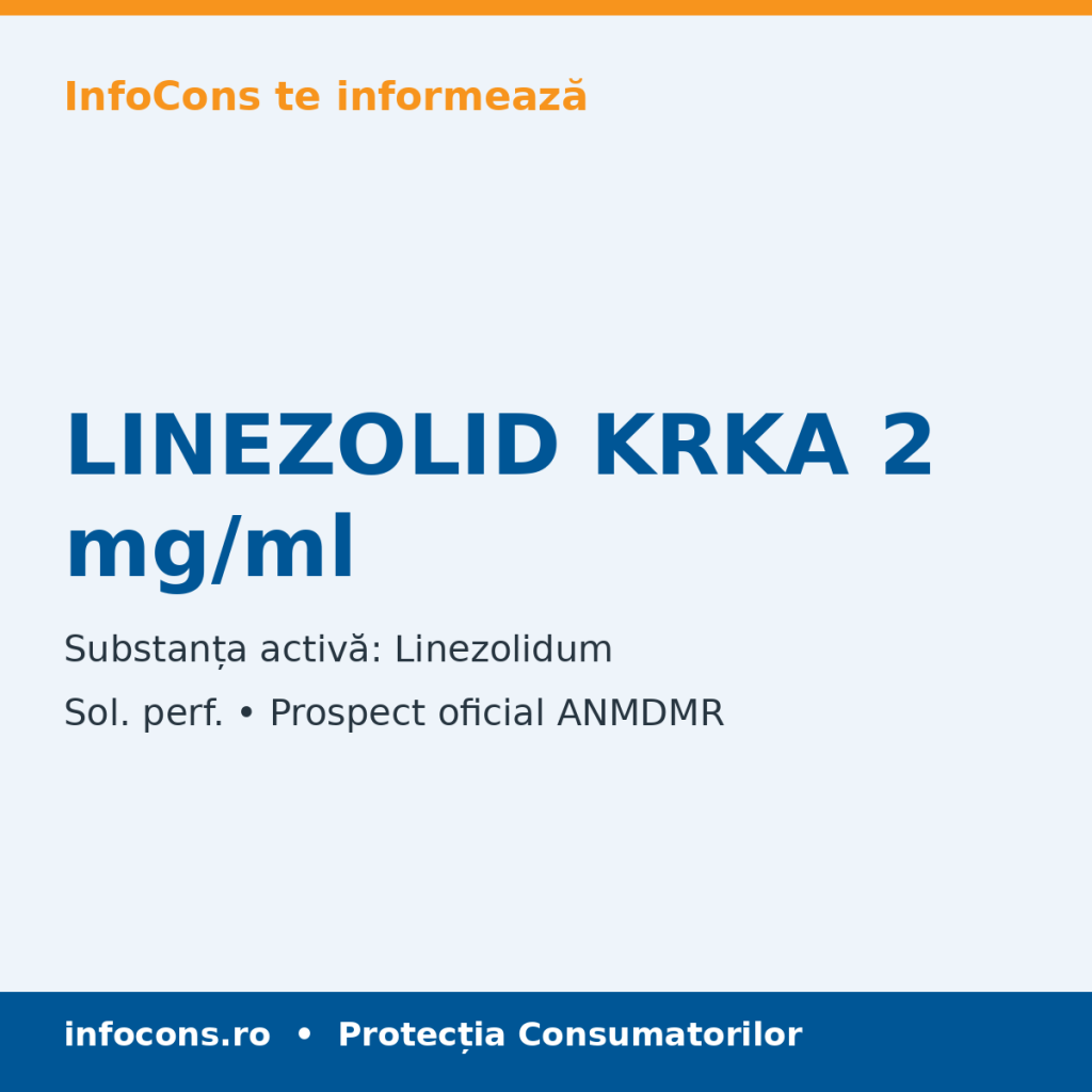 LINEZOLID KRKA 2 mg/ml - Prospect Medical - InfoCons