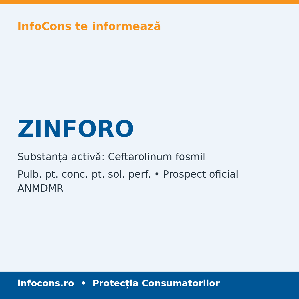 ZINFORO - Prospect Medical - InfoCons