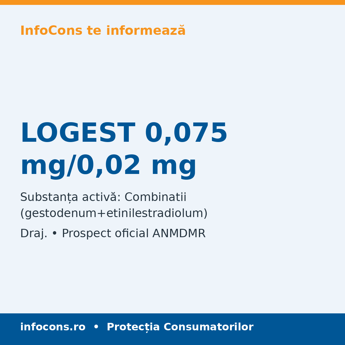 LOGEST 0,075 mg/0,02 mg - Prospect Medical - InfoCons