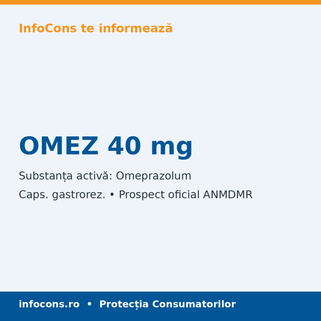 OMEZ 40 mg - Prospect Medical - InfoCons