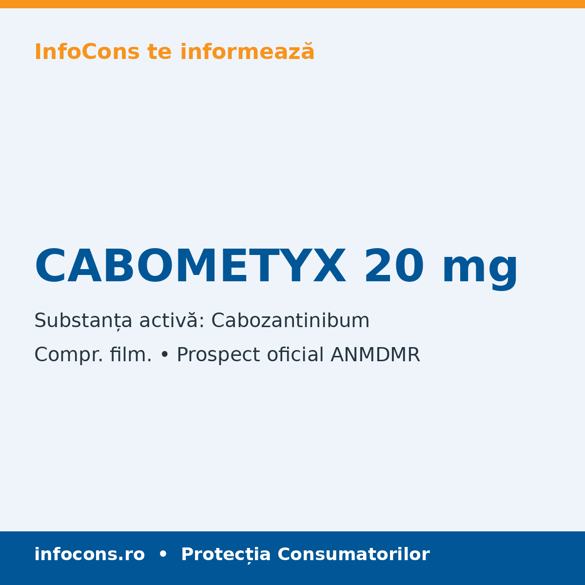 CABOMETYX 20 mg - Prospect Medical - InfoCons