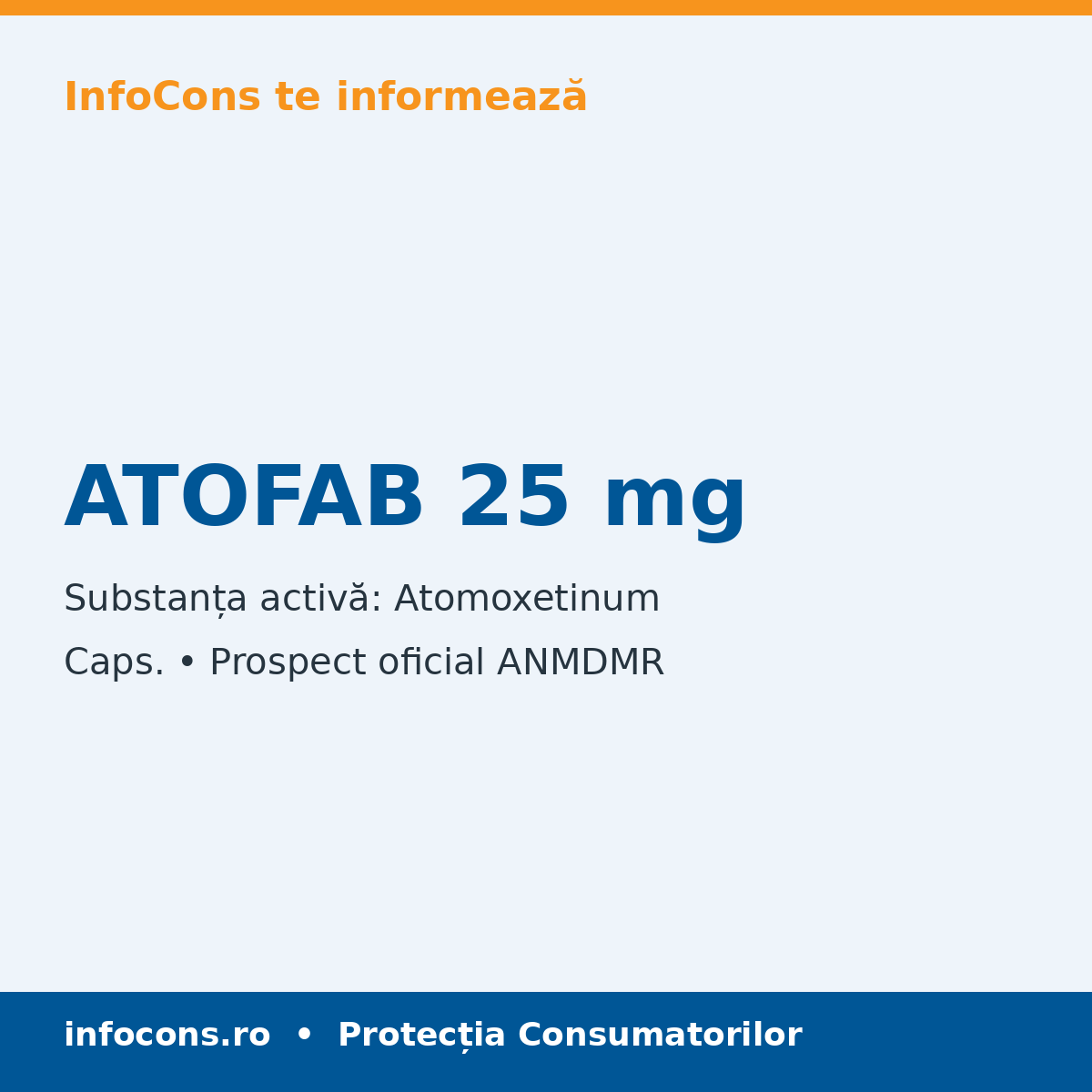 ATOFAB 25 mg - Prospect Medical - InfoCons