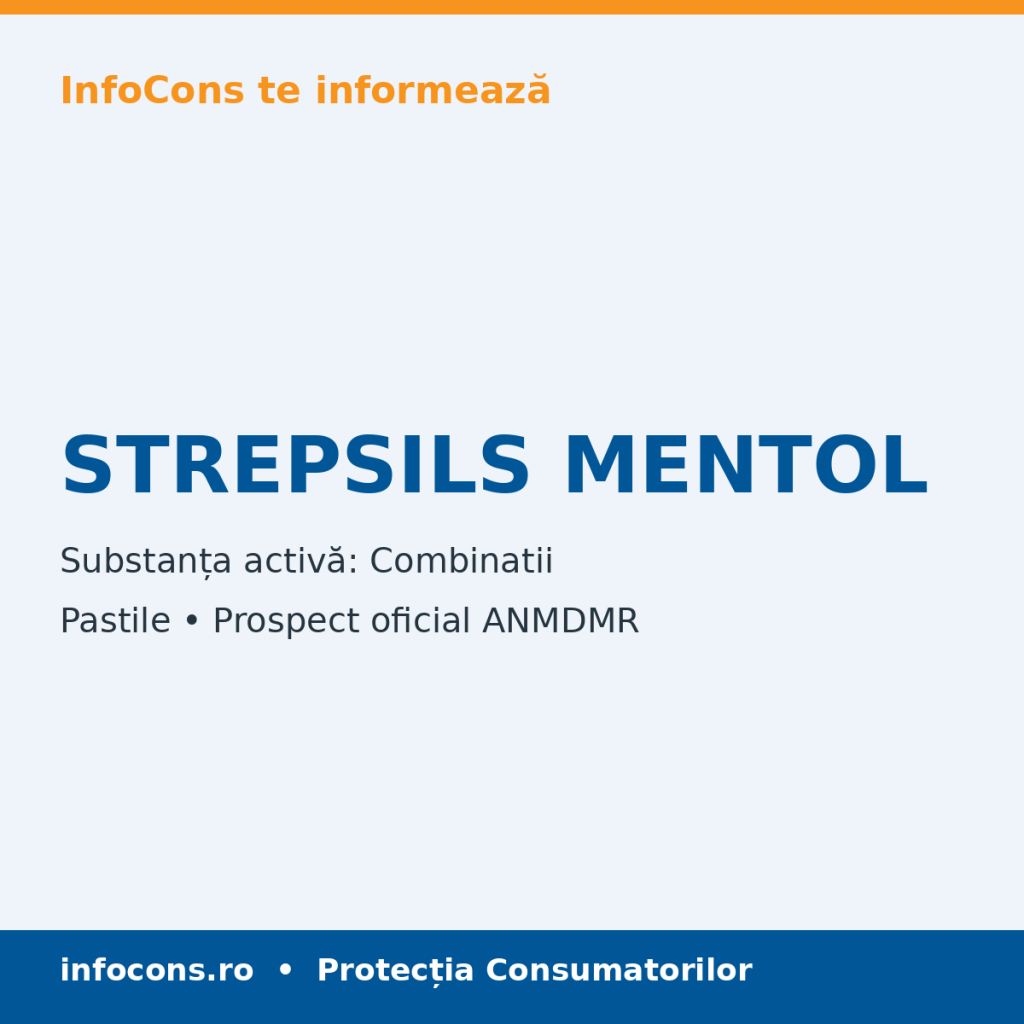 STREPSILS MENTOL - Prospect Medical - InfoCons