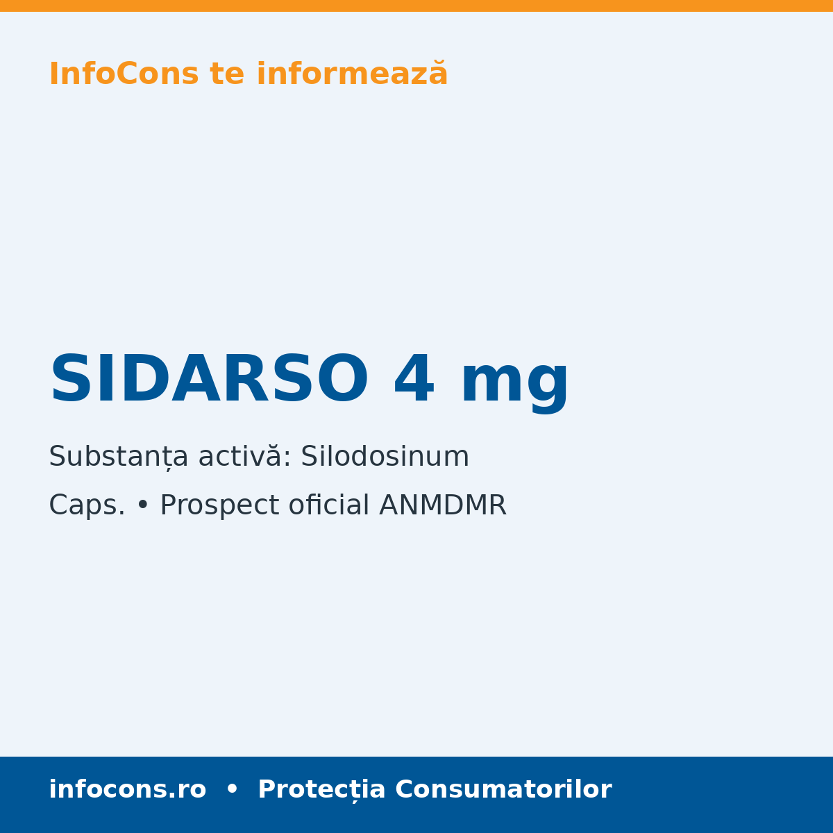 SIDARSO 4 mg - Prospect Medical - InfoCons