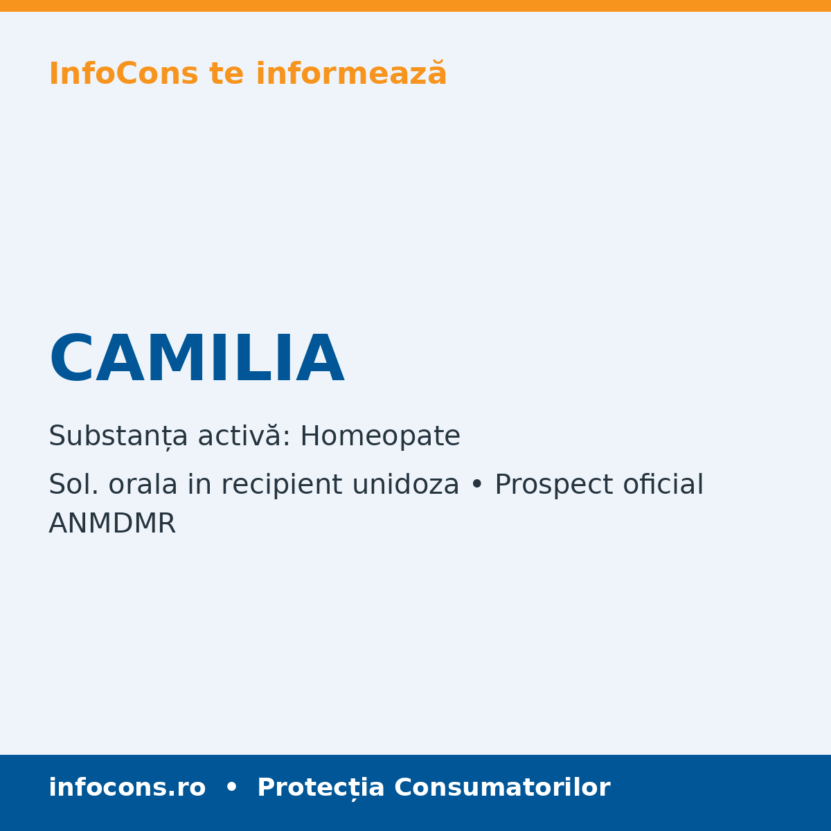 CAMILIA - Prospect Medical - InfoCons