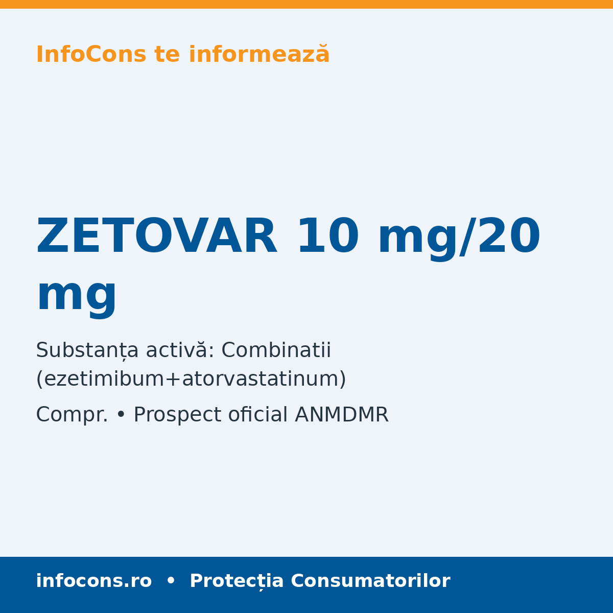 ZETOVAR 10 mg/20 mg - Prospect Medical - InfoCons