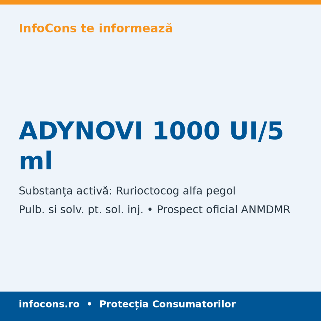 ADYNOVI 1000 UI/5 ml - Prospect Medical - InfoCons