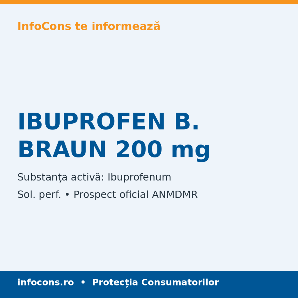IBUPROFEN B. BRAUN 200 mg - Prospect Medical - InfoCons
