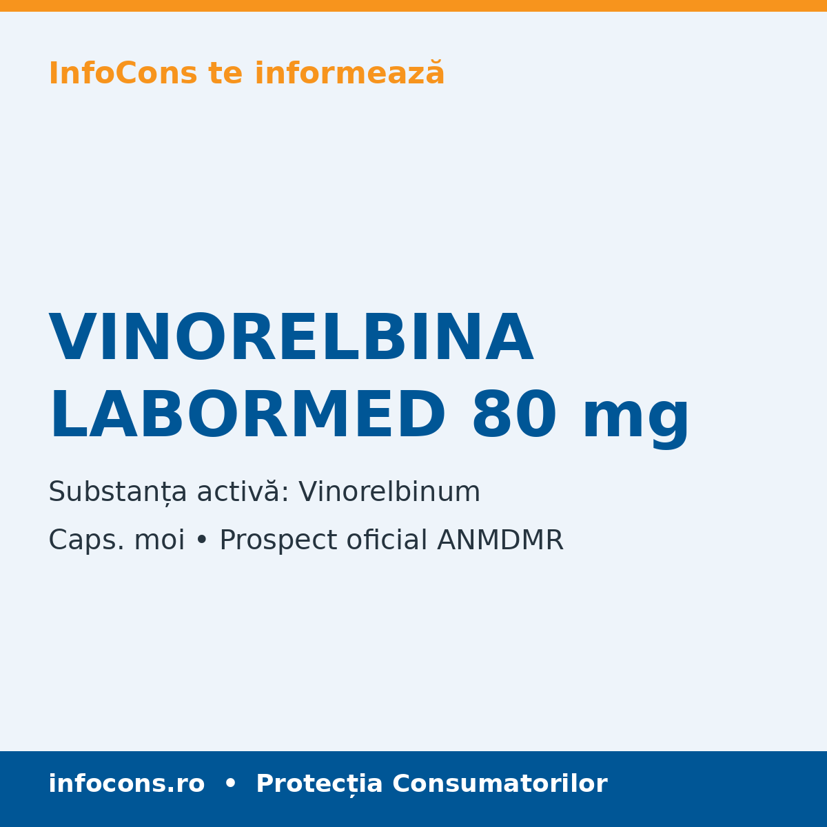 VINORELBINA LABORMED 80 mg - Prospect Medical - InfoCons