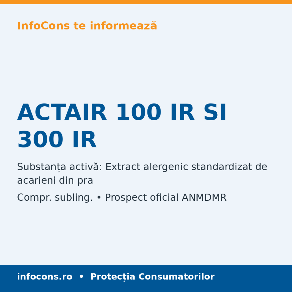 ACTAIR 100 IR SI 300 IR - Prospect Medical - InfoCons