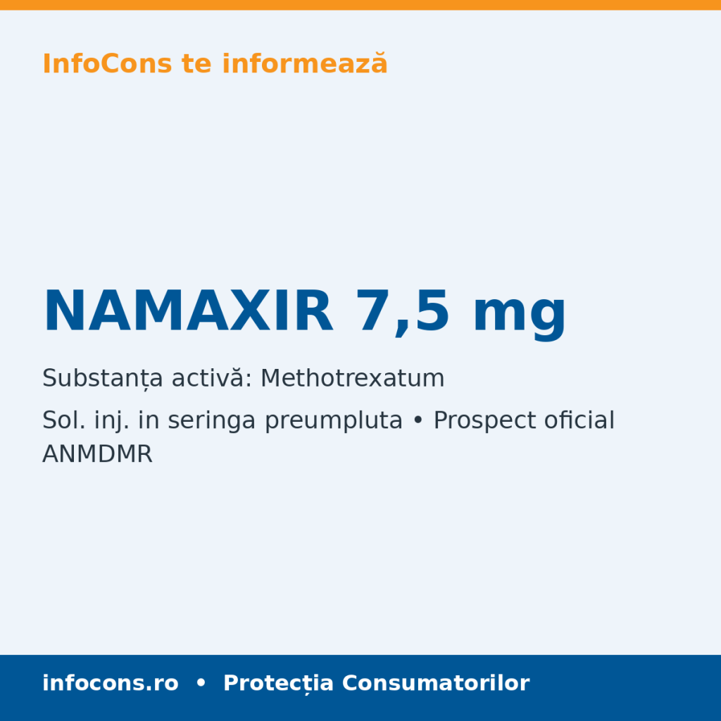 NAMAXIR 7,5 mg - Prospect Medical - InfoCons