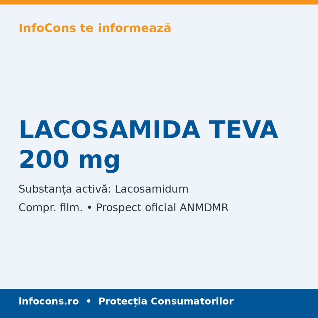 LACOSAMIDA TEVA 200 mg - Prospect Medical - InfoCons