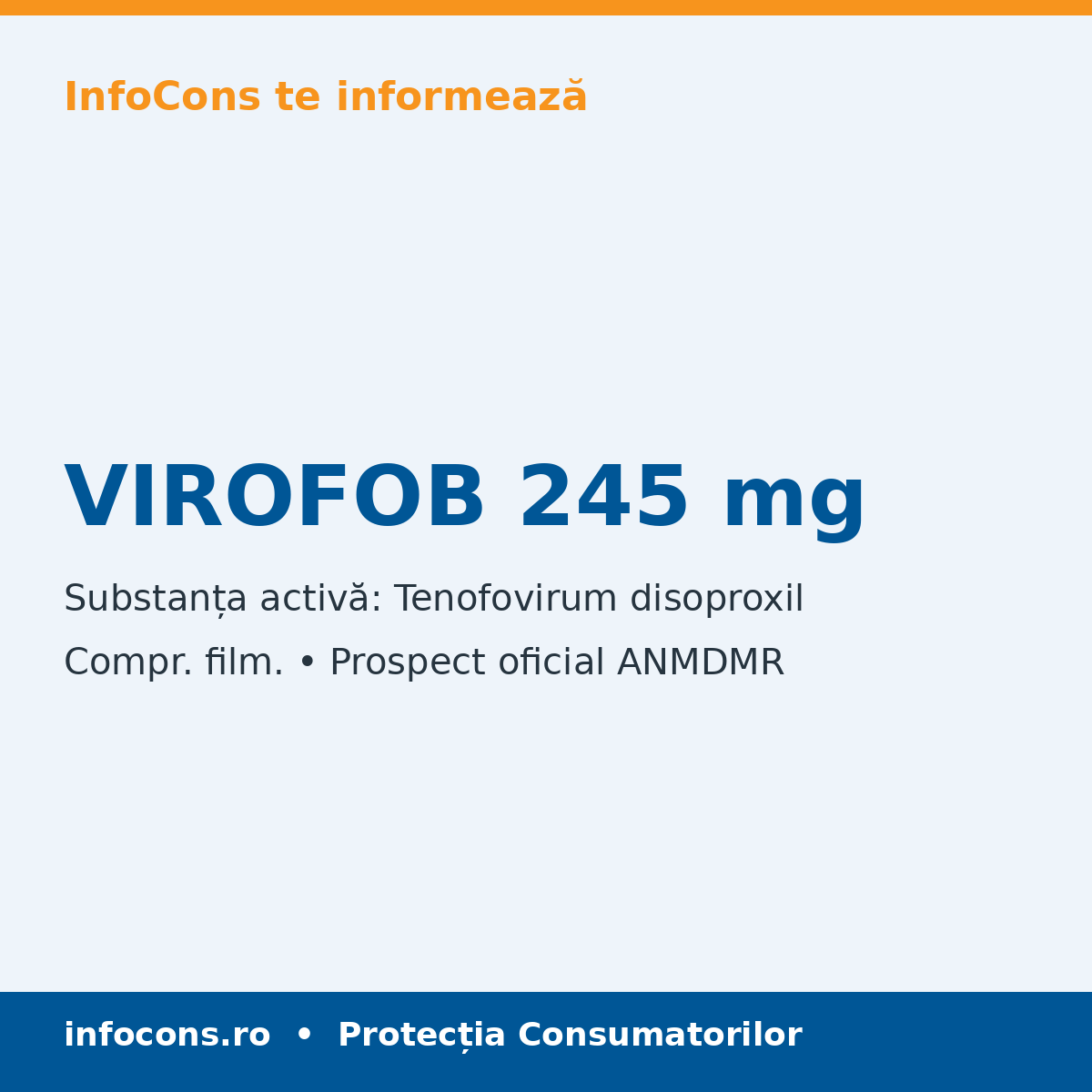 VIROFOB 245 mg - Prospect Medical - InfoCons