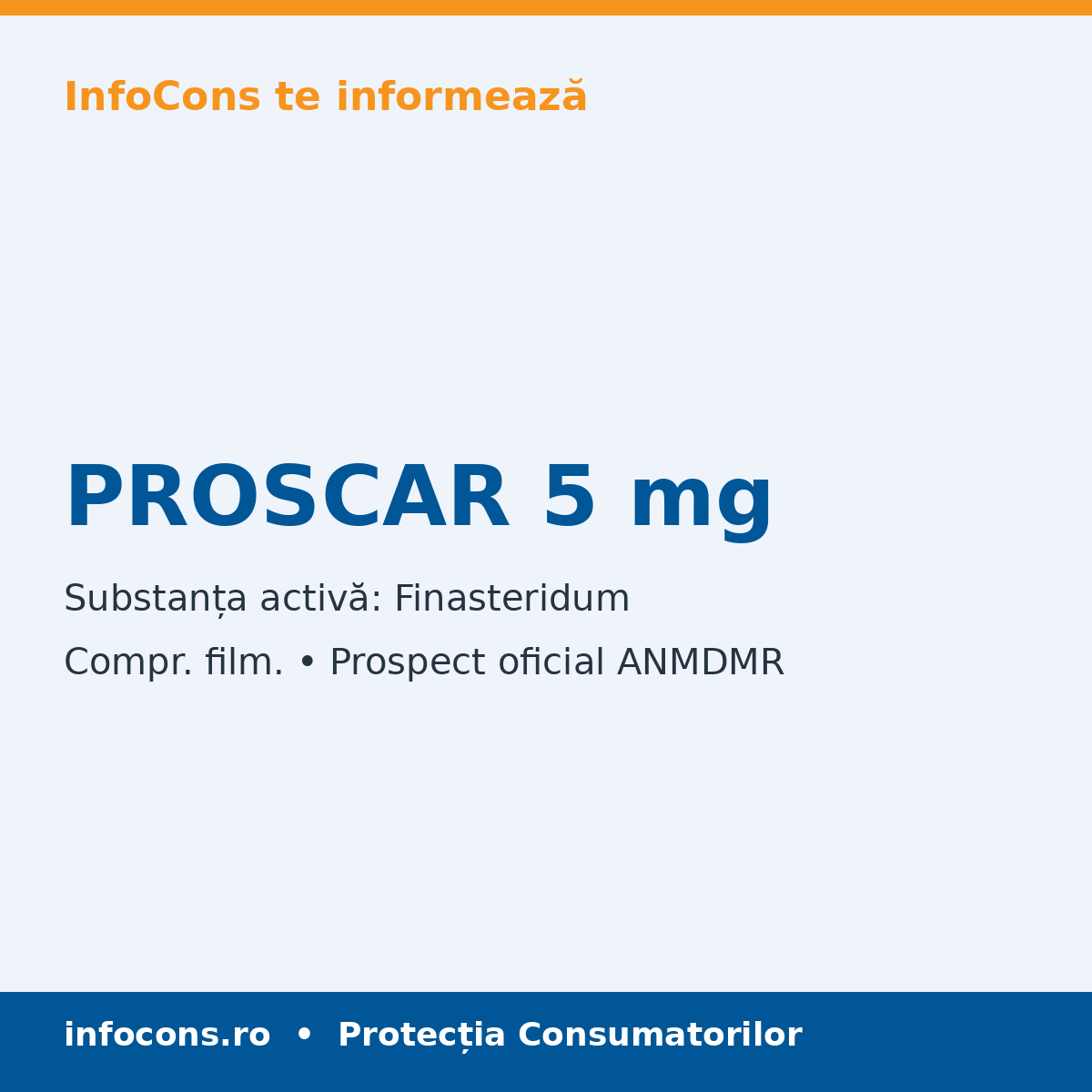 PROSCAR 5 mg - Prospect Medical - InfoCons