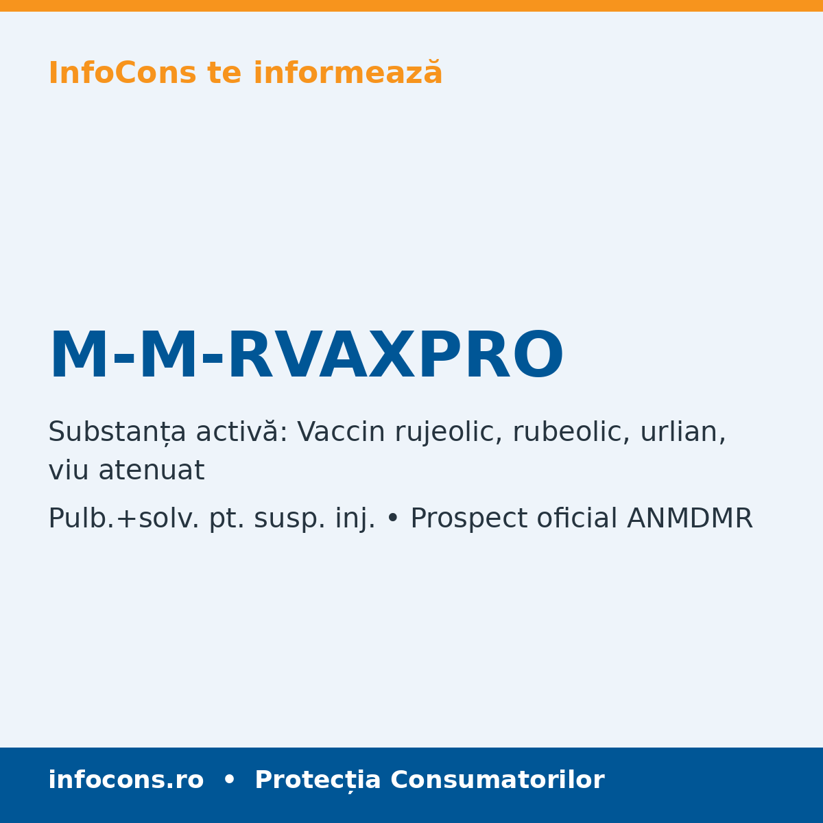 M-M-RVAXPRO - Prospect Medical - InfoCons
