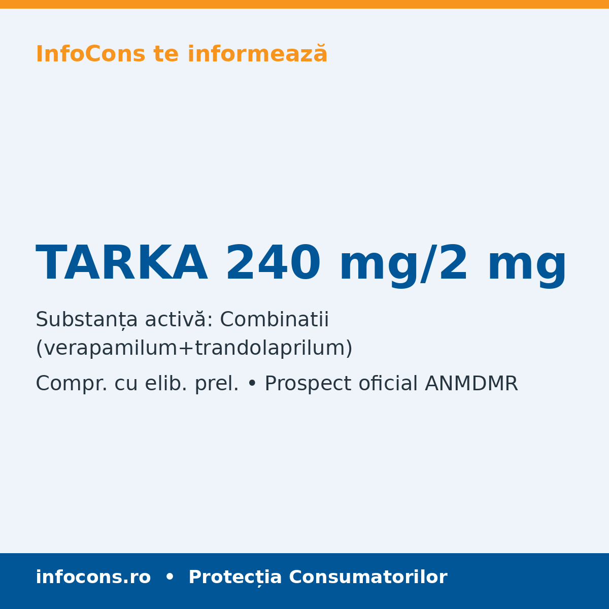 TARKA 240 mg/2 mg - Prospect Medical - InfoCons