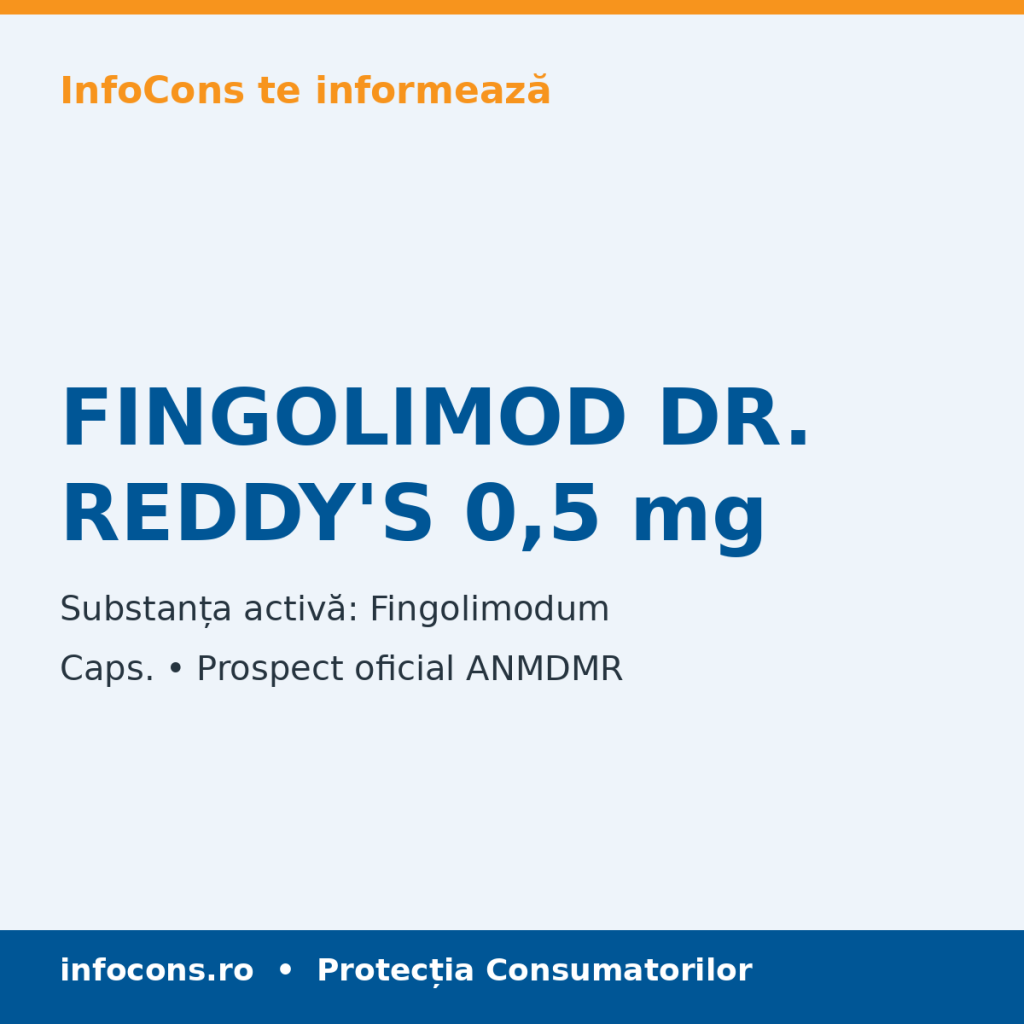 FINGOLIMOD DR. REDDY'S 0,5 mg - Prospect Medical - InfoCons
