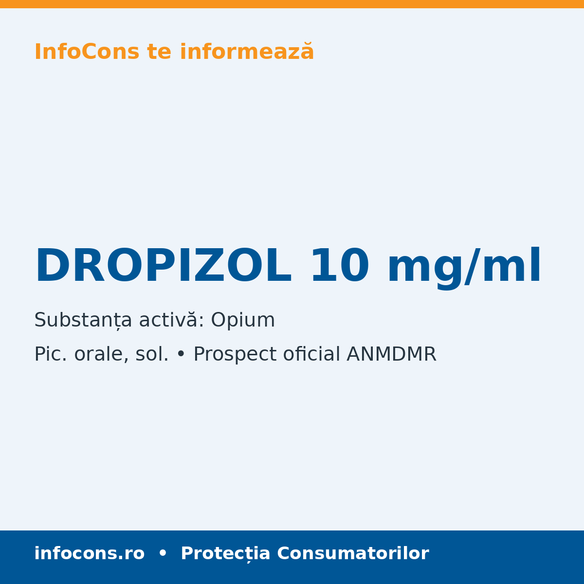 DROPIZOL 10 mg/ml - Prospect Medical - InfoCons