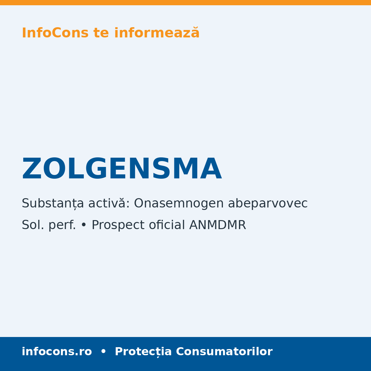 ZOLGENSMA - Prospect Medical - InfoCons