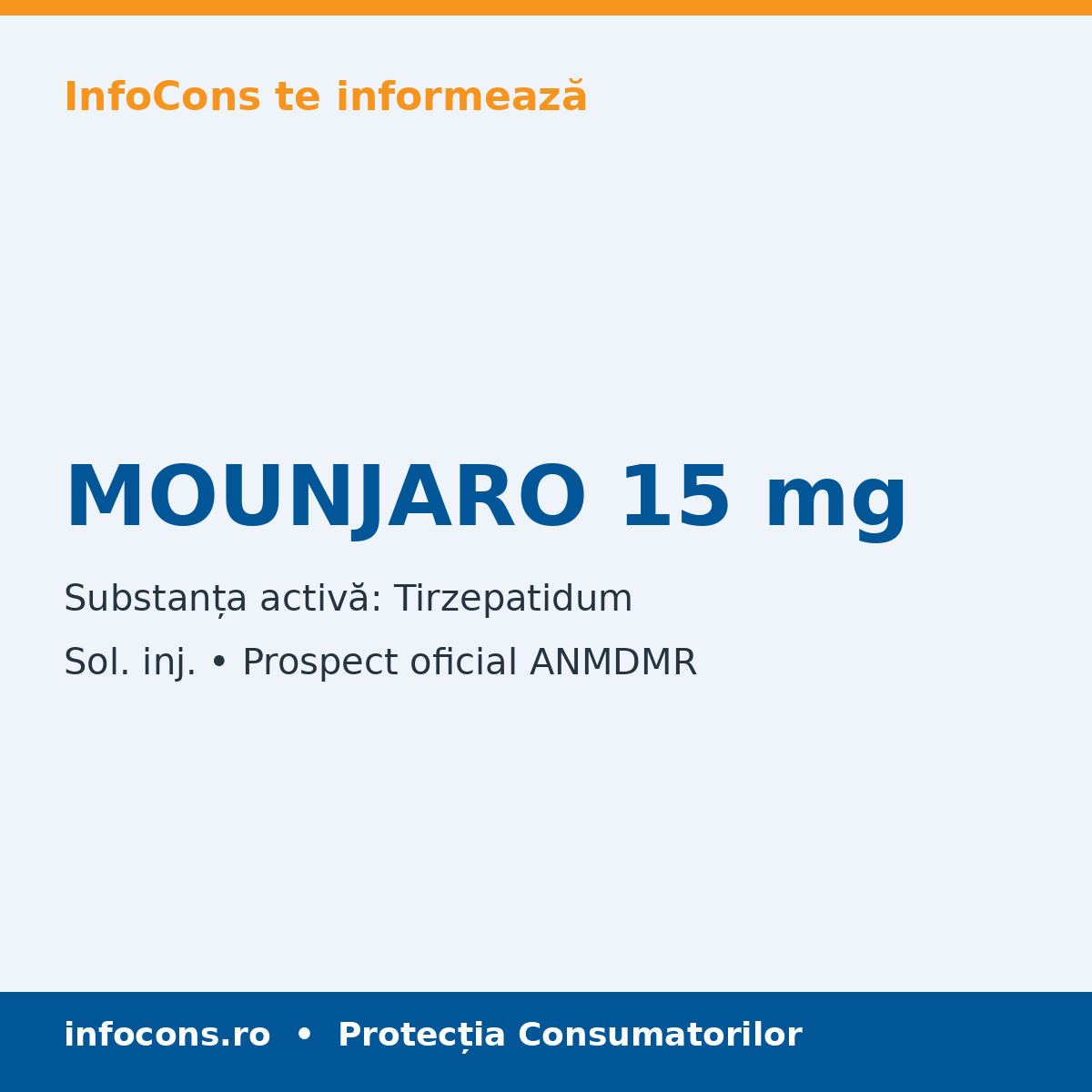 MOUNJARO 15 mg - Prospect Medical - InfoCons