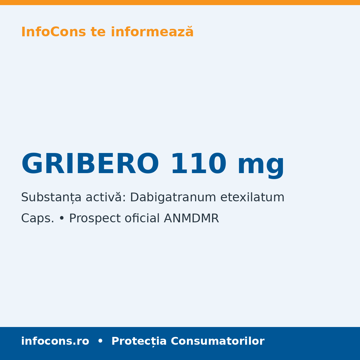 GRIBERO 110 mg - Prospect Medical - InfoCons