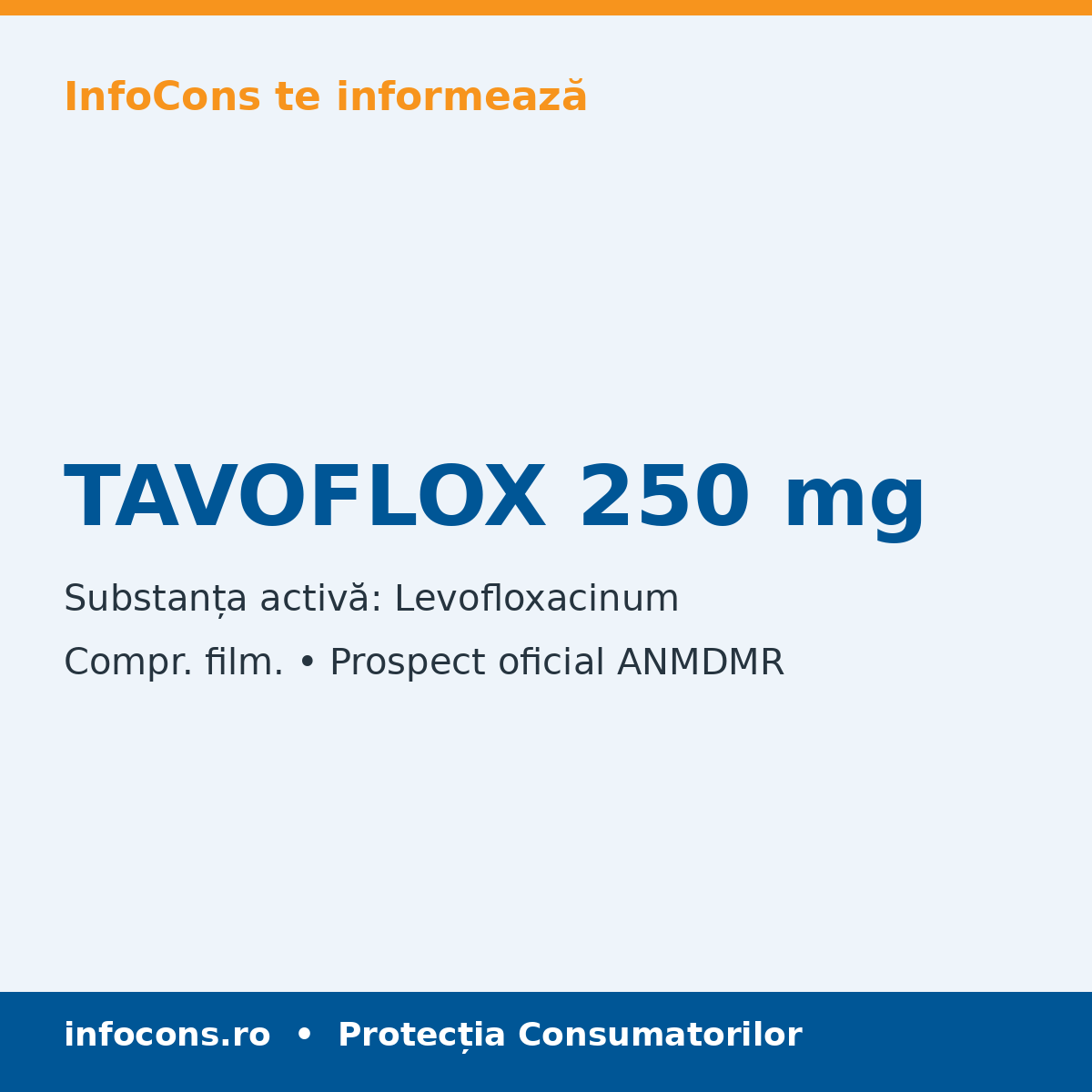 TAVOFLOX 250 mg - Prospect Medical - InfoCons