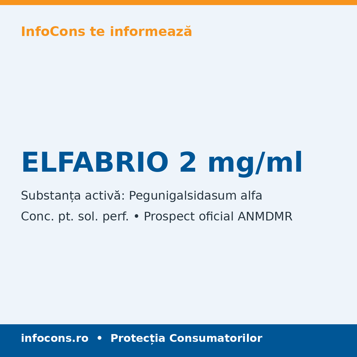 ELFABRIO 2 mg/ml - Prospect Medical - InfoCons