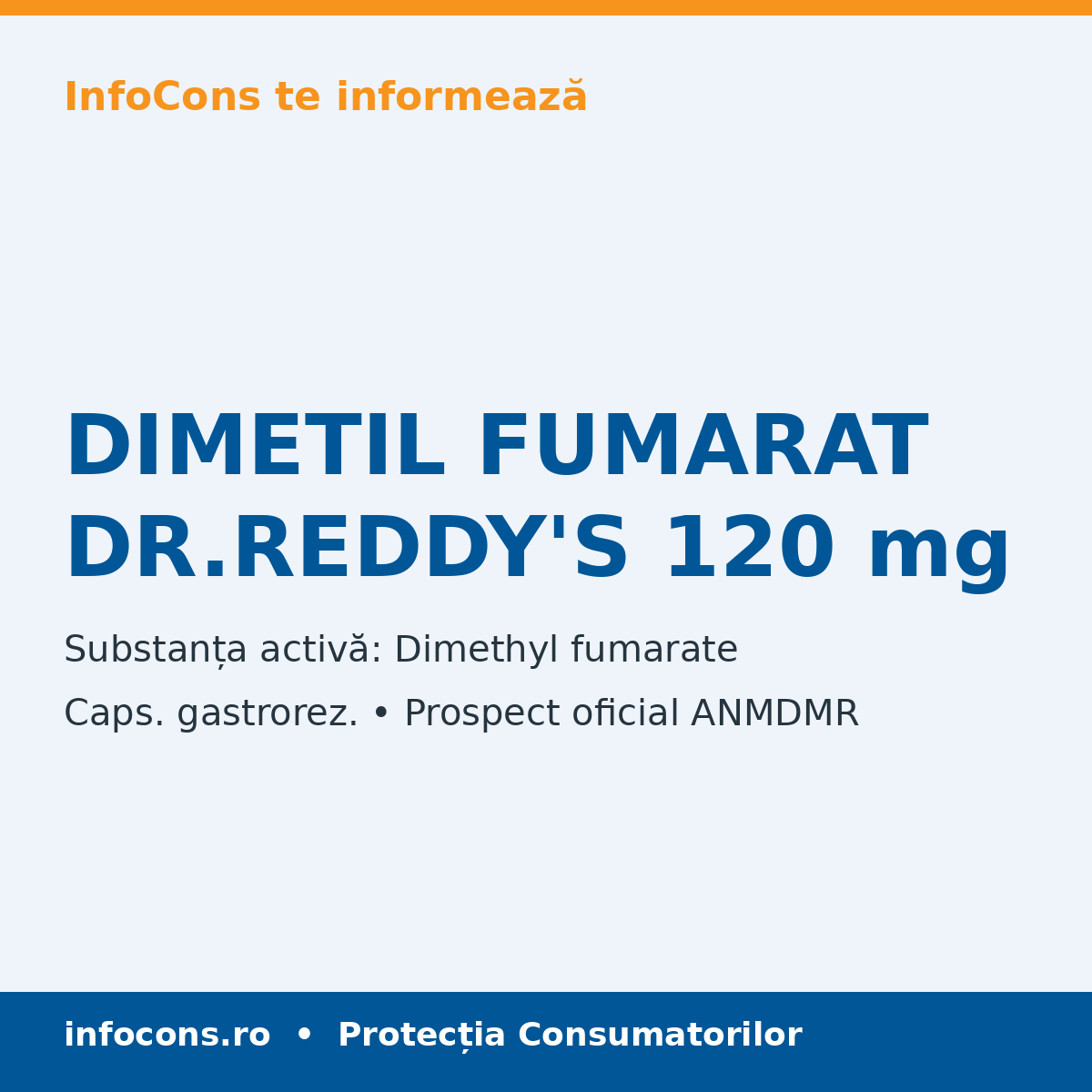 DIMETIL FUMARAT DR.REDDY'S 120 mg - Prospect Medical - InfoCons