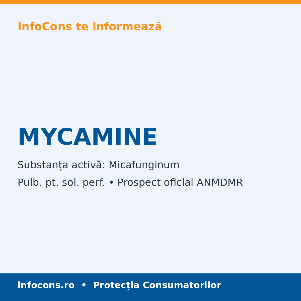 MYCAMINE - Prospect Medical - InfoCons