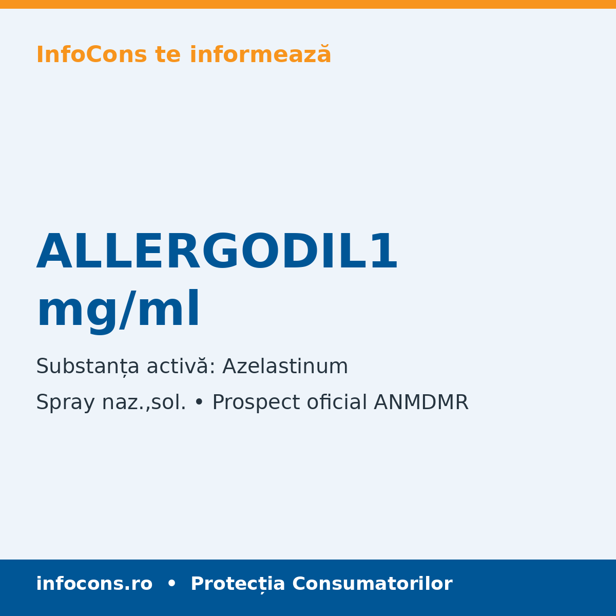 ALLERGODIL1 mg/ml - Prospect Medical - InfoCons