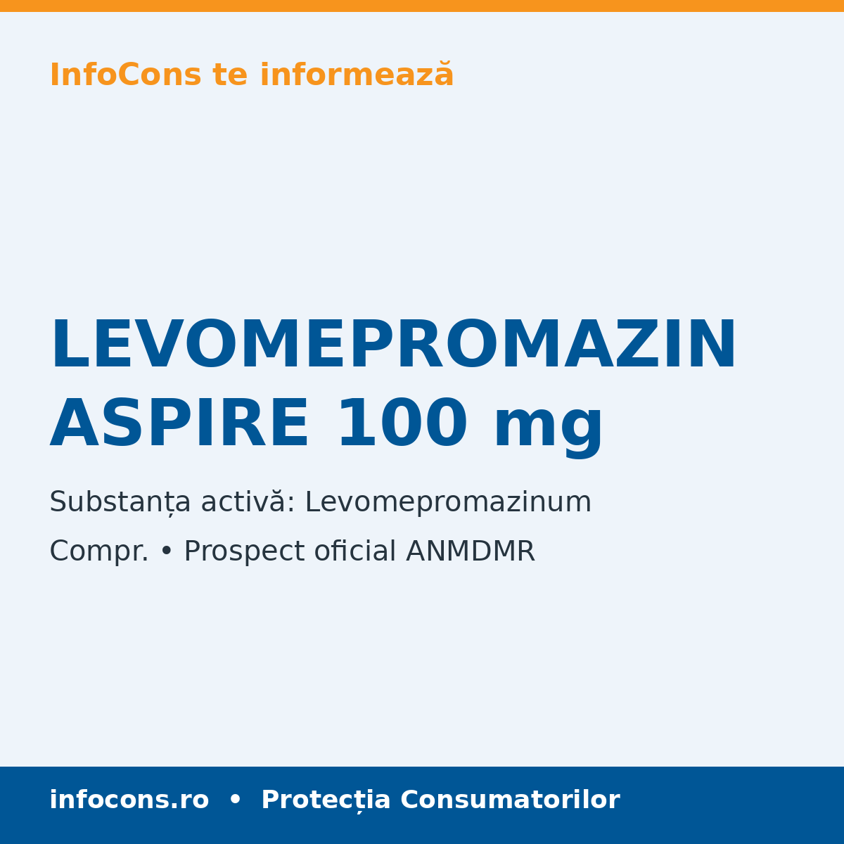 LEVOMEPROMAZIN ASPIRE 100 mg - Prospect Medical - InfoCons