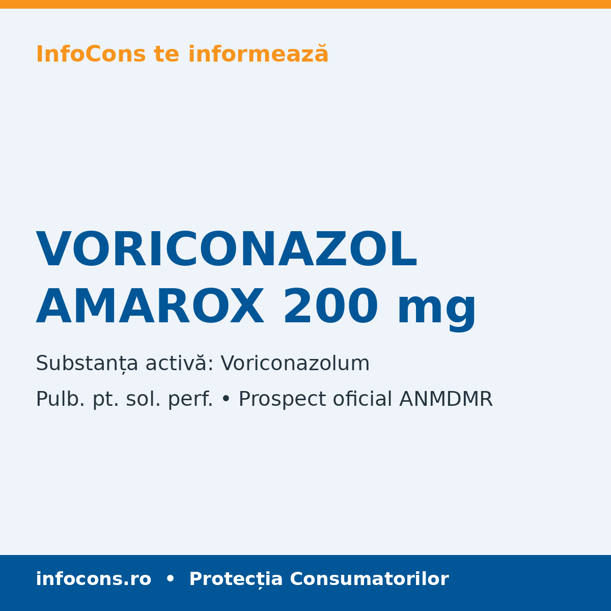 VORICONAZOL AMAROX 200 mg - Prospect Medical - InfoCons