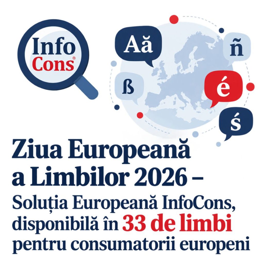 Ziua Europeană a Limbilor 2026 &ndash; Soluția Europeană InfoCons, disponibilă &icirc;n 33 de limbi pentru consumatorii europeni