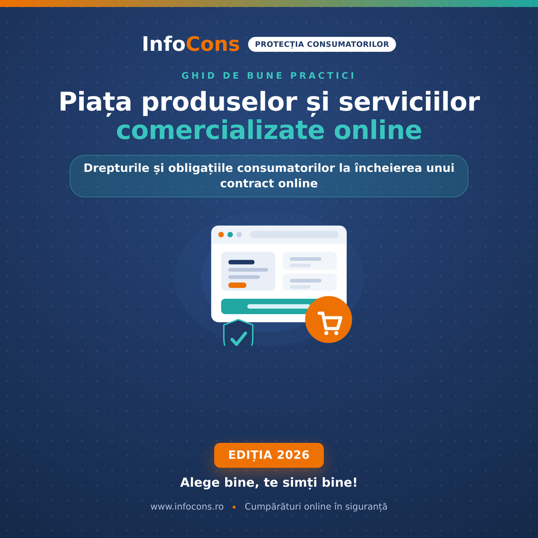 05. InfoCons te informează - Ghidul de bune practici privind piața produselor și serviciilor comercializate online - Drepturile și obligațiile consumatorilor la încheierea unui contract online
