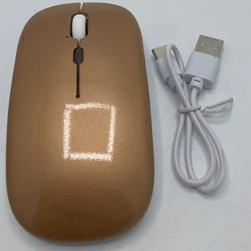 Mouse wireless cu cablu de încărcare USB.