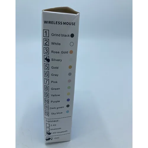 Mouse alb de calculator fără fir cu un cablu de &icirc;ncărcare USB.