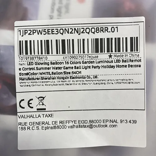 Minge LED luminoasă cu telecomandă.