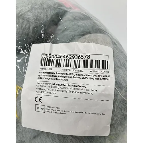 Jucărie de pluș elefant cu difuzor.