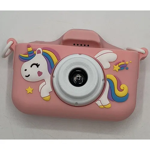 Cameră roz destinată copiilor cu USB alb