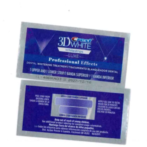 Crest 3D White - Benzi de albire a dinților