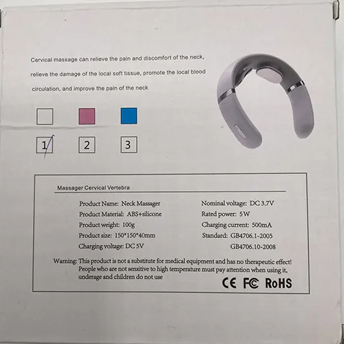 Masaj electric fără fir pentru g&acirc;t cu un cablu USB.