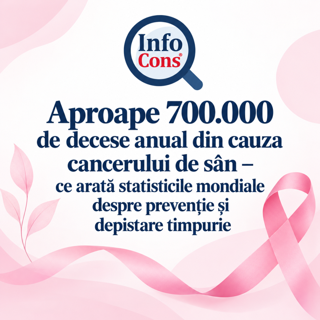 Aproape 700.000 de decese anual din cauza cancerului de s&acirc;n &ndash; ce arată statisticile mondiale despre prevenție și depistare timpurie