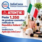 Atenție ! Peste 1.350 de produse cosmetice notificate de Republica Italiană ! Verifică-le în Aplicația InfoCons
